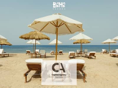 Buy a chalet in the heart of Ain Sokhna directly on the sea Fully finished | Ready to move |  With a special cash discount of 35% In boho | Boho