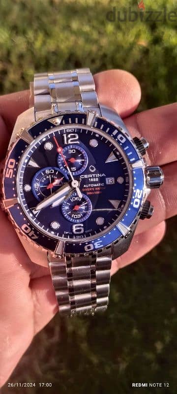 Certina DS Action Gent Chronograph Diver's Watch Swiss Made 1