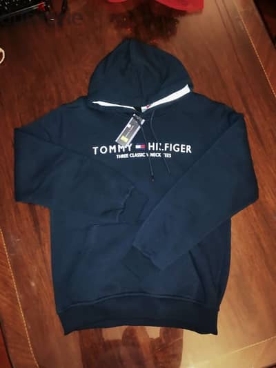 New - Original Tommy Hilfiger hoodie - Navy blue - Large