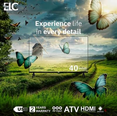 شاشات 40 بوصة ELC    جديدة  full hd 1080 p بقفل مصنعها بالضمان