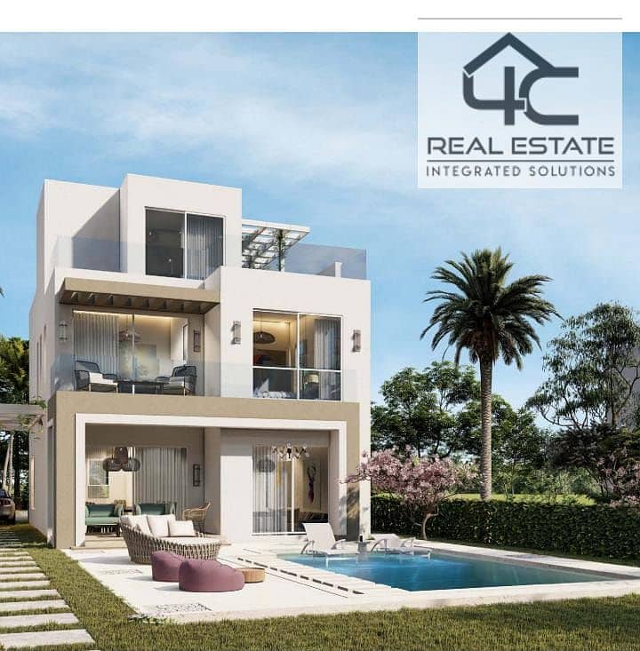 with a special down payment and installments villa240m sea view, fully finished,  in Seashore, North coast 0