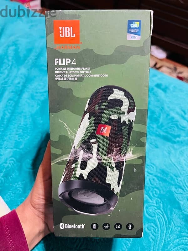 سماعة سبيكر جي بي ال ٤ بحاله ممتازه JBL FLIP 4 6