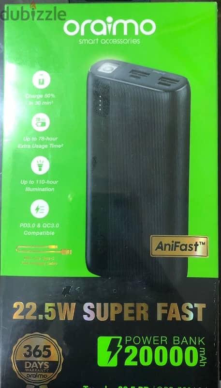 Oraimo bower bank - New ( 20000 mAh ) 1