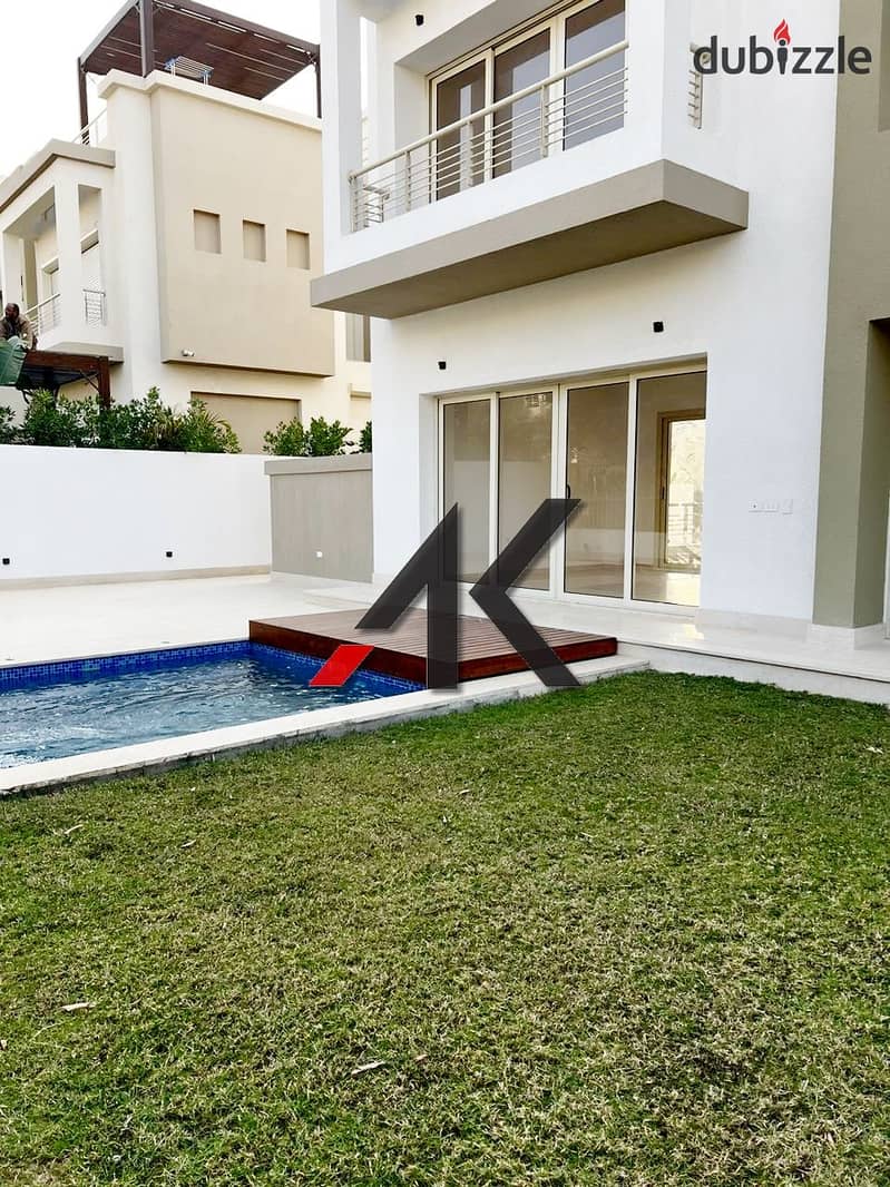 Amazing Finished Twin House with pool For Rent in Cairo Festival City. CFC 0