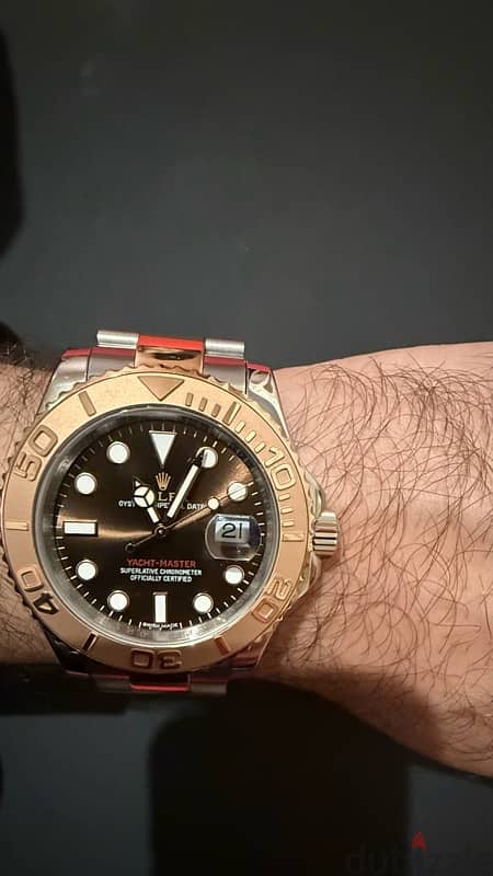 Rolex Yacht Master 2 Tone Rose Gold 8