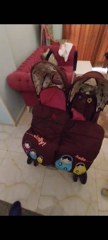 twins baby stroller,عربية اطفال توأم استرولر