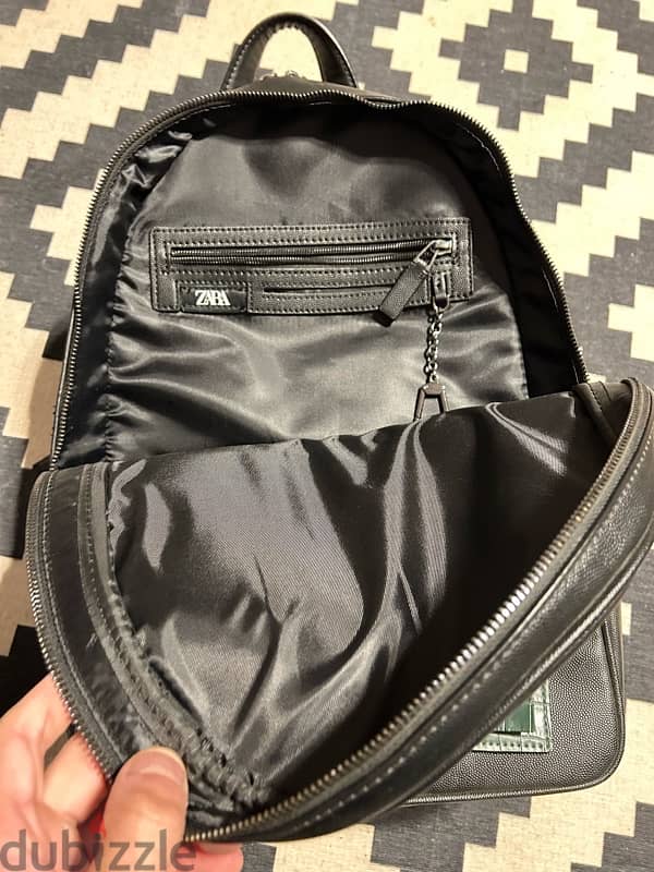 Zara leather backpack 1