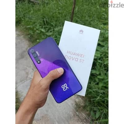 huawei nova 5t 8ram 128 with box