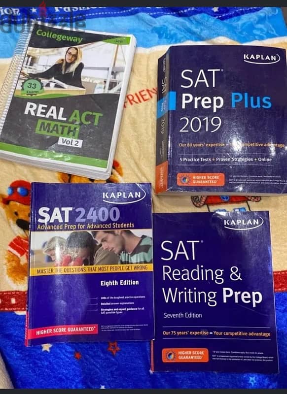 6 act and sat practice books for american diploma 0