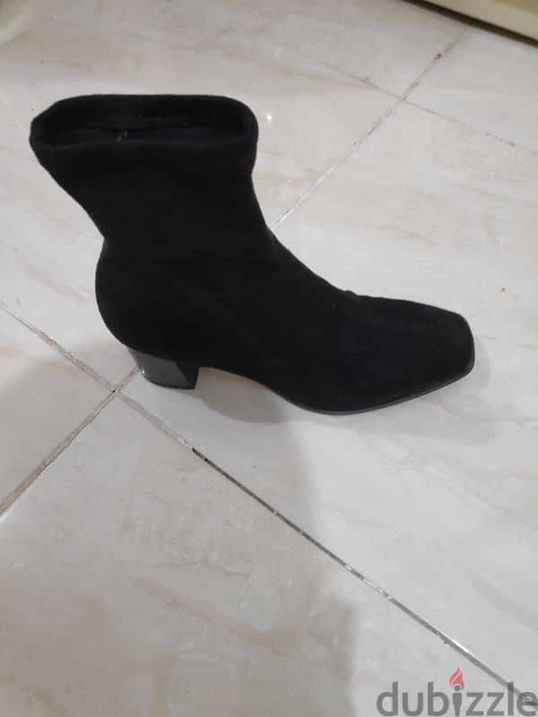 h&m suede socks boots used once size 38 3