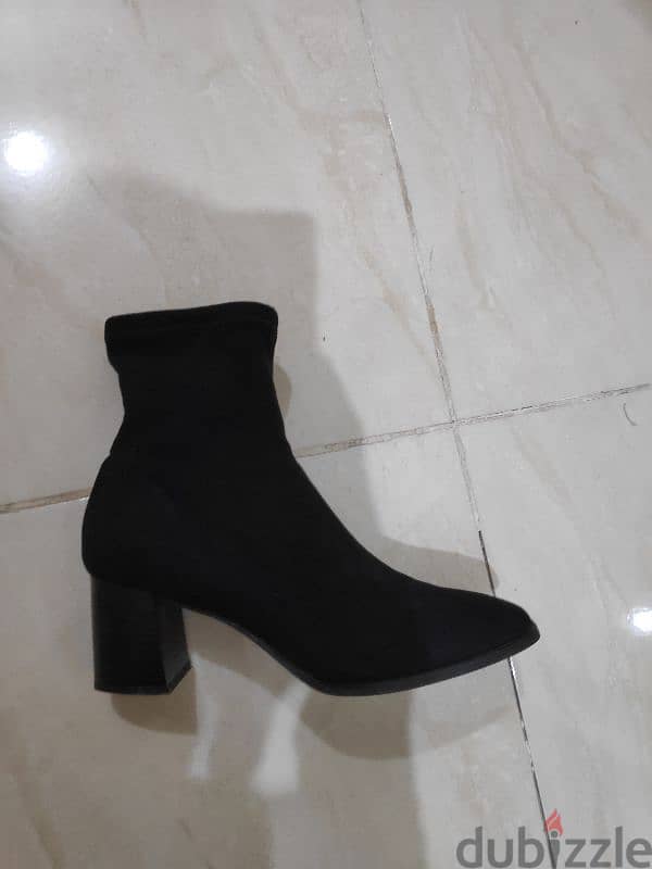 h&m suede socks boots used once size 38 5