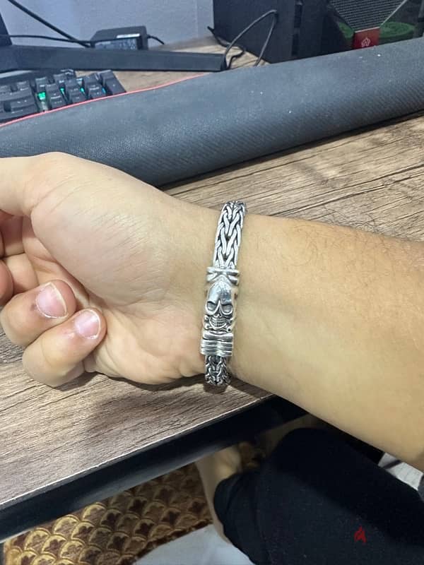 Silver Bracelet انسيال فضه تايلاندي ٥٣ جرام 2