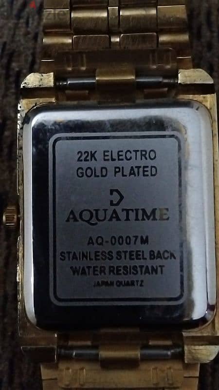 22k Electro gold plated aquatime 1