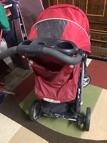 Graco stroller and car chairعربية 4