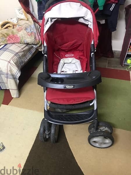 Graco stroller and car chairعربية 5