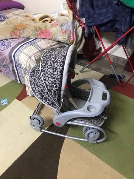 Graco stroller and car chairعربية 11