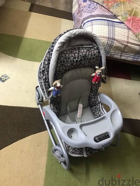 Graco stroller and car chairعربية 12