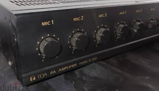 TOA Amplifier model A-1061 60 Watt PA Mixer amp