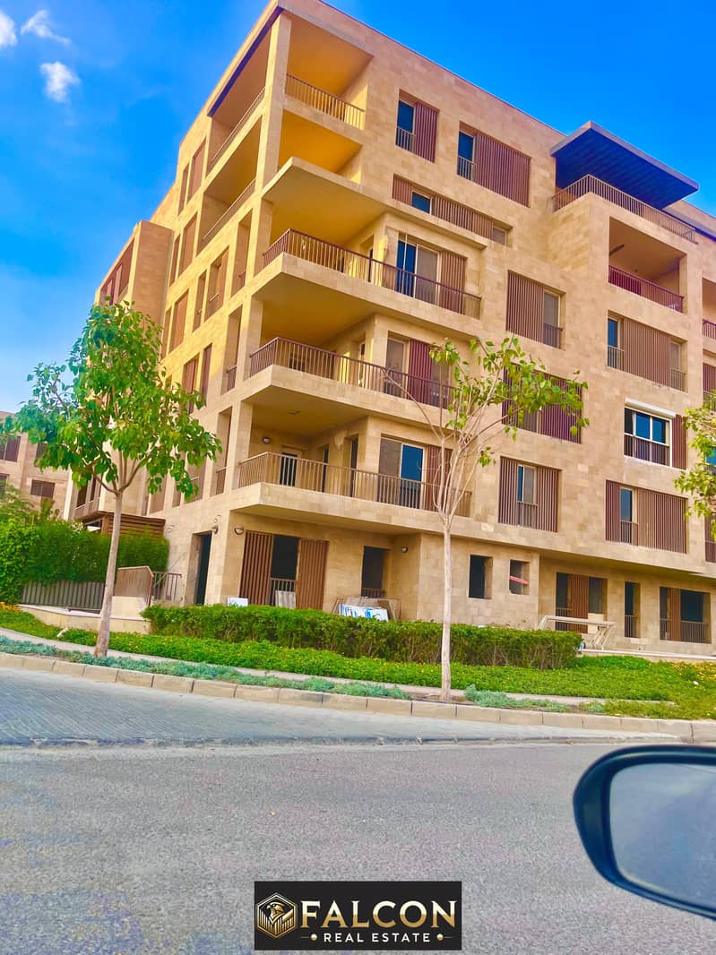 Ready To Move Apartment corner For sale with prime view on Central Park for sale in Taj City Park Residence on Suez Road 0