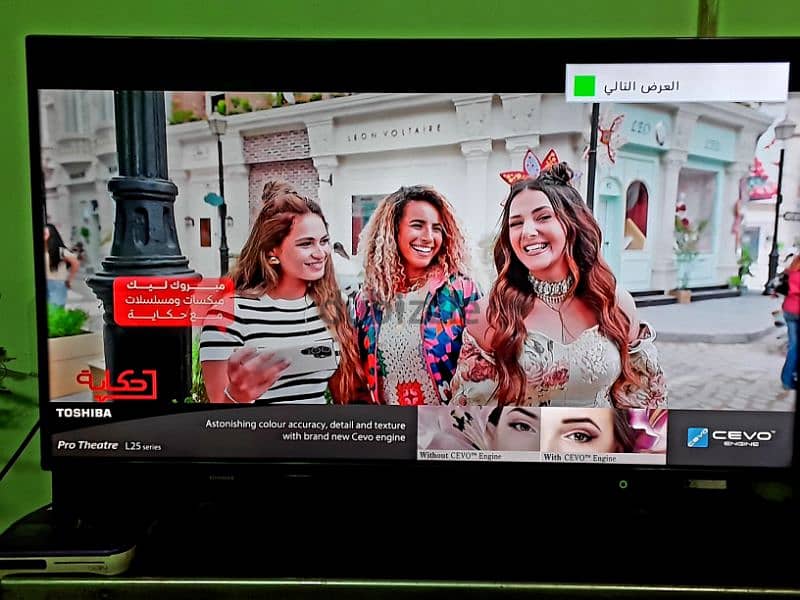 توشيبا 40بوصه full HD/LED بمشتملاتها الريموت والقاعده no smart 6