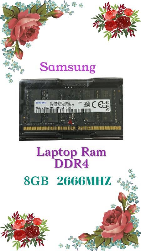 Samsung Ram laptop 8GB DDR4 2666 جديدة ( new ) 1