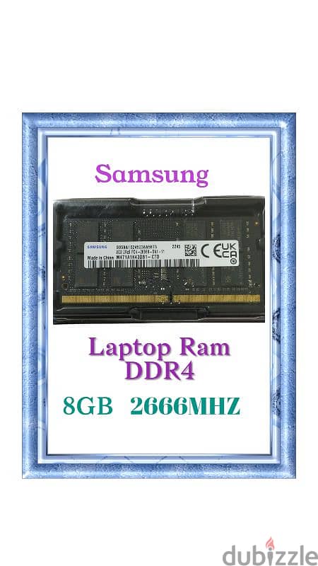 Samsung Ram laptop 8GB DDR4 2666 جديدة ( new ) 2