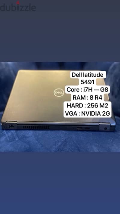 DELL LATITUDE-5491 H-CORE I7 8850H-RAM 8G DDR4-HARD SSD256-NVIDIA : 2G