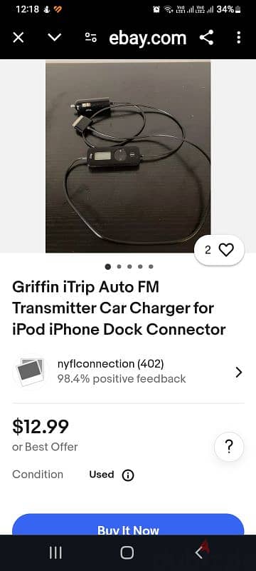 ipod and iPhone fm transmitter  Grifins