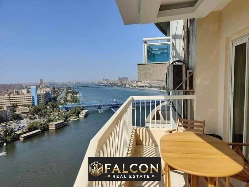 Own a fully furnished and equipped hotel-managed apartment with a distinctive view of the Nile River next to the Hilton Hotel 0