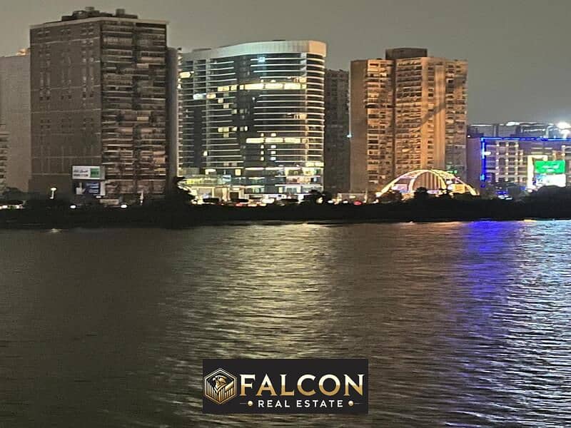 Luxurious hotel apartment directly on the Nile, immediate delivery, fully finished and with Hilton Maadi hotel services in the Nile Pearl Hotel Towers 0