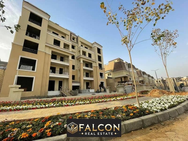 With a down payment of 900 thousand and installments over 8 years, an apartment for sale, area 160 square meters (3 rooms) in Sarai Compound 0