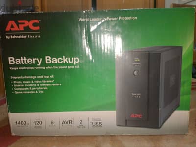 apc ups 1400va 700w 6 outlets battary backup