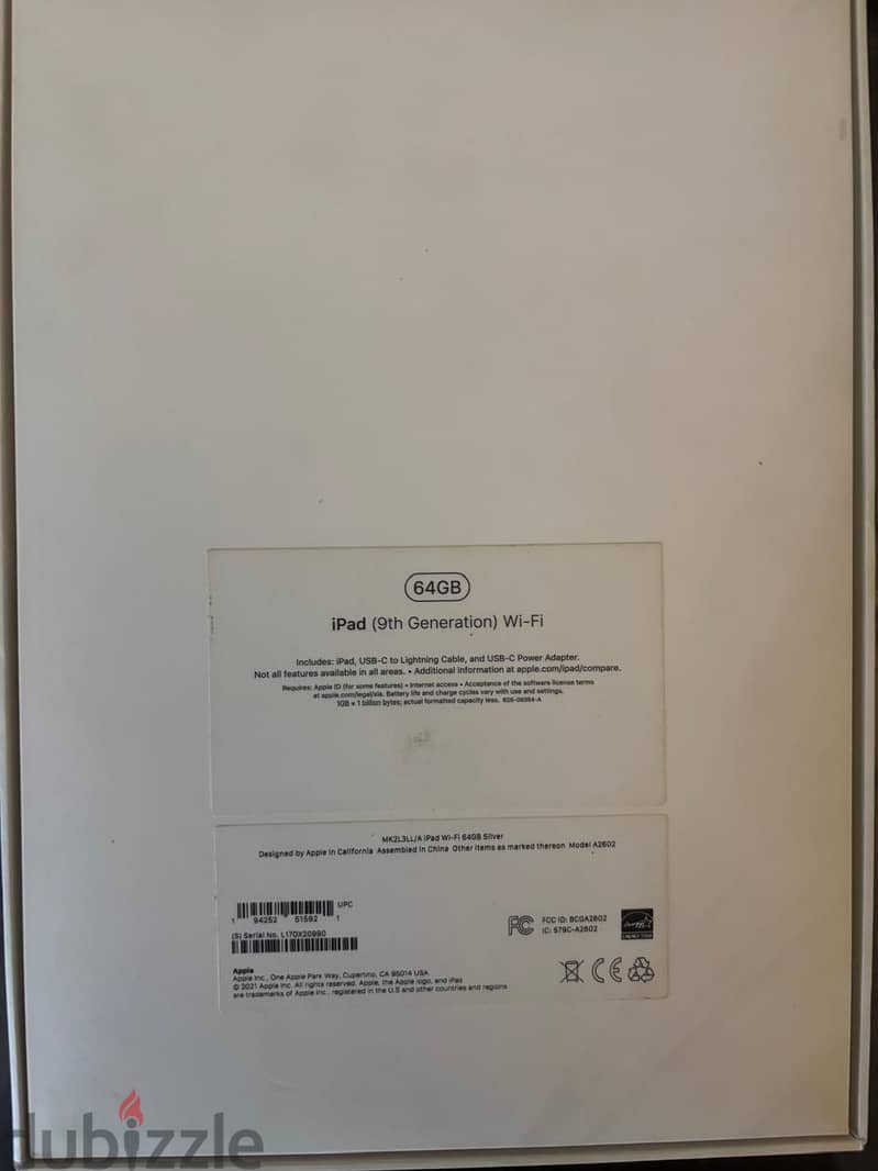 iPad 9th Gen 64GB- Silver 0