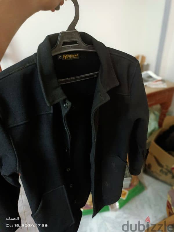 جاكت اسود خامة جوخ Black jacket 2