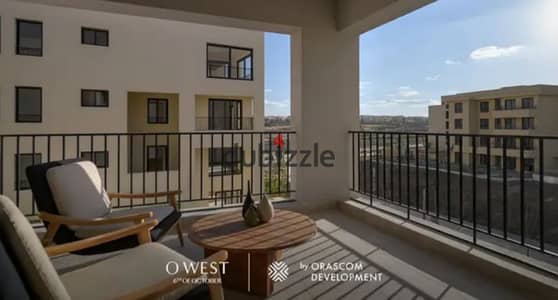 A fully finished apartment for immediate delivery, with a landscape view, available for installment over 7 years at OWEST.