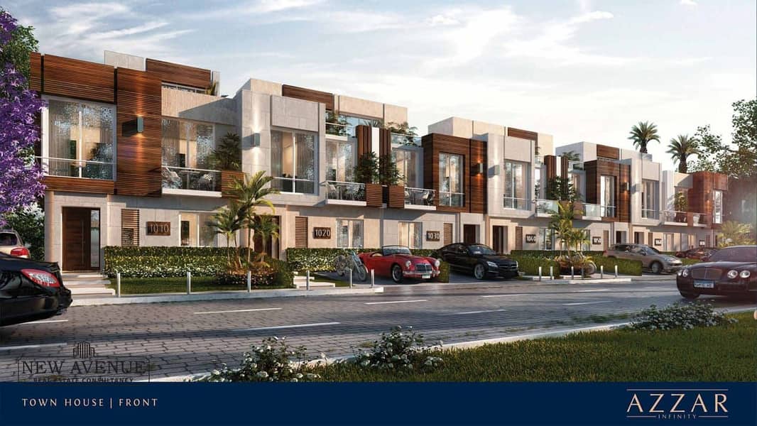 Townhouse middle with Downpayment in Azzar infinity New cairo 0