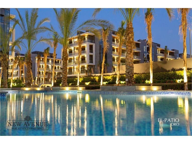 Apartment 164 meter Prime location view landscape and pool in Ptio Oro New Cairo . 0