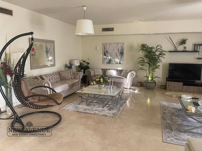 Apartment-3 bedroom-prime location - Fully finished and overlooking pool - in uptown Cairo 0