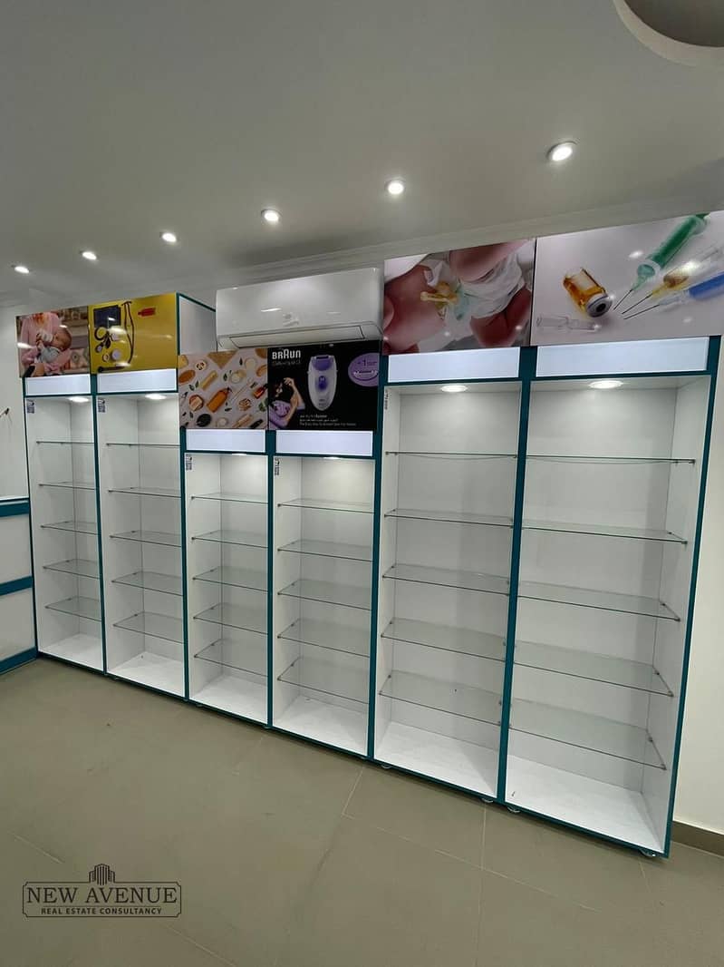 Fully Finished Pharmacy for Rent at Mokattam 0