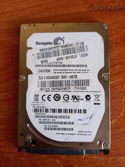 hard hdd 500gb 2.5 inch (laptop)