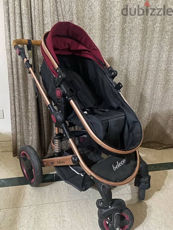 Belecoo stroller with car seat 2