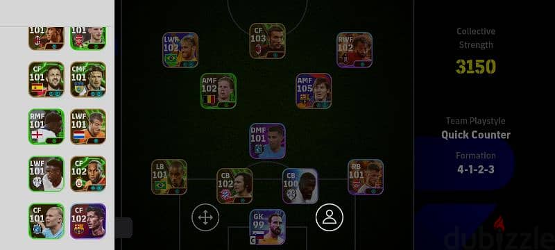 حساب pes mobile 1