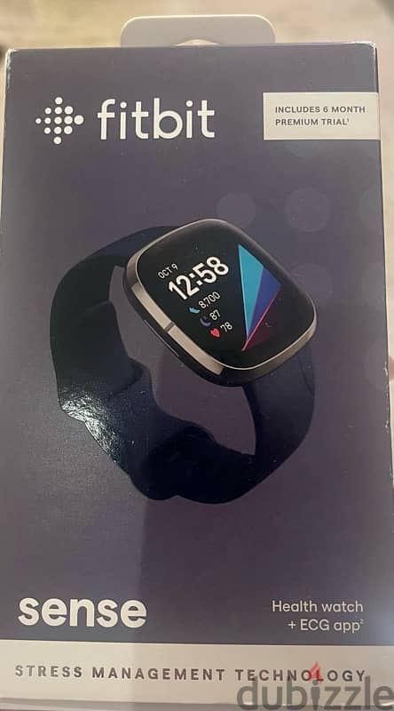 Fitbit Sense advanced smart watch, black 1