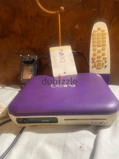 bein sports receiver + Remote + card -بين سبورت رسيفر+ريموت+ كارت