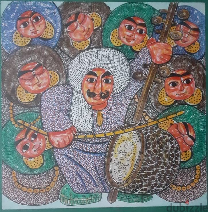 لوحة للفنان حسن الشرق - Hassan El Shark - 50 x 50 cm (2014) - تحف ...