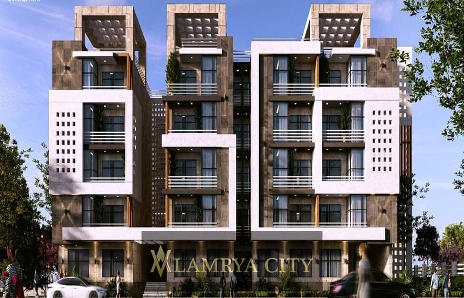 Apartment for sale 125 in the most distinguished and first smart compound in the Sheraton area, the best and lowest price currently in Sheraton, proje 0