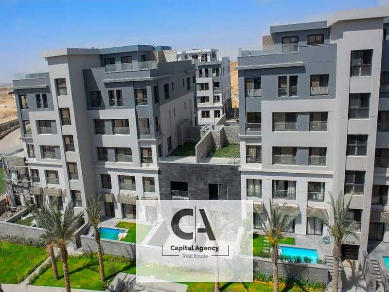 Distinctive apartment for sale In installments for the longest period With only 5% down payment In the heart of the Fifth Settlement, Trio Gardens Com 0