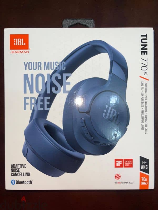 JBL tune 770NC Bluetooth headphone blue 0