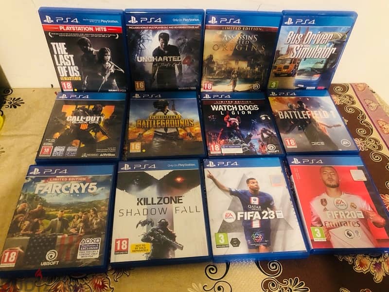 PlayStation games ps4 cd  like new  any game for 750 0