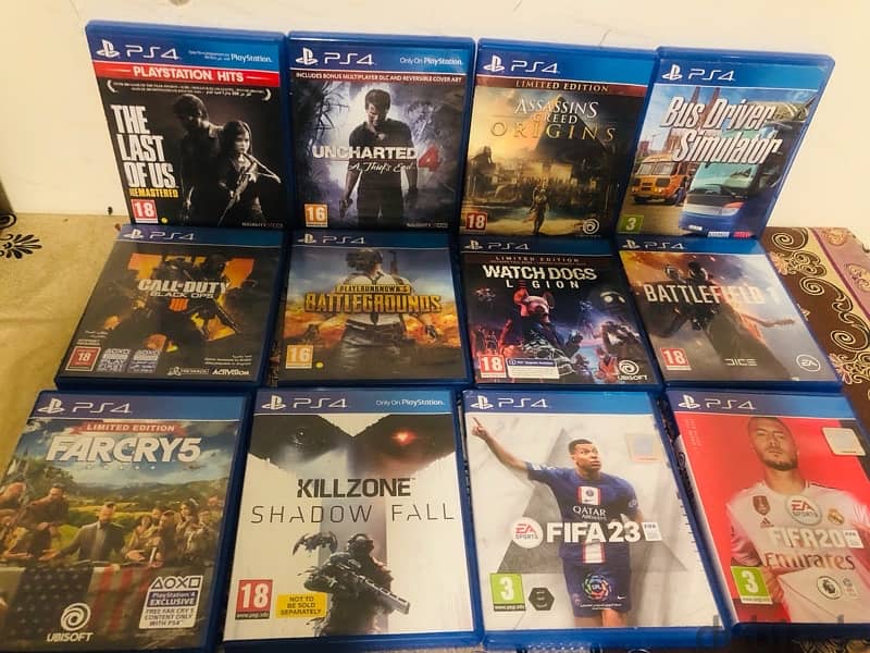 PlayStation games ps4 cd  like new  any game for 750 1